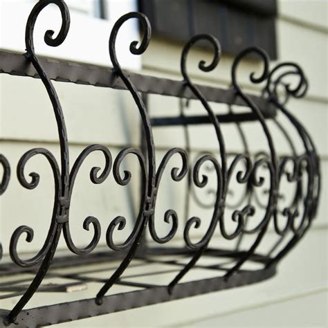 french ornate metal window boxes|parisian window boxes.